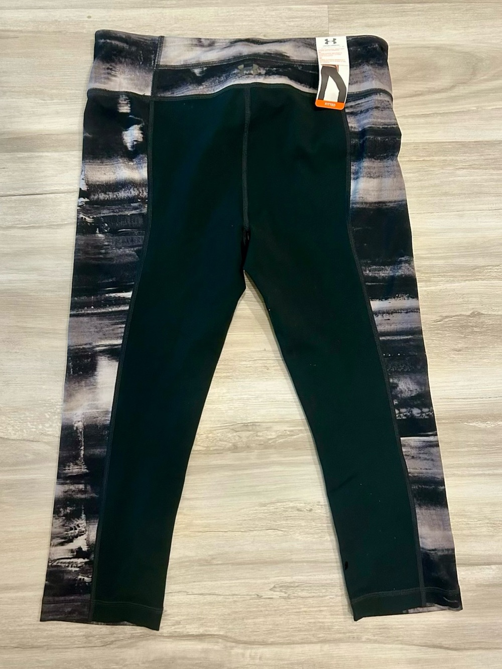 Under Armour Black Patterned Performance Leggings